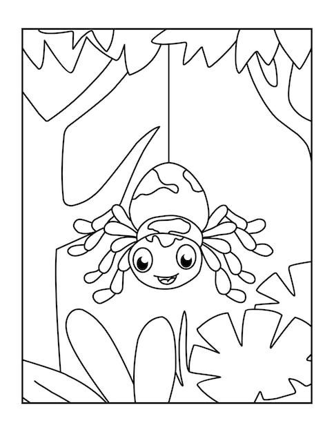 spider coloring sheets