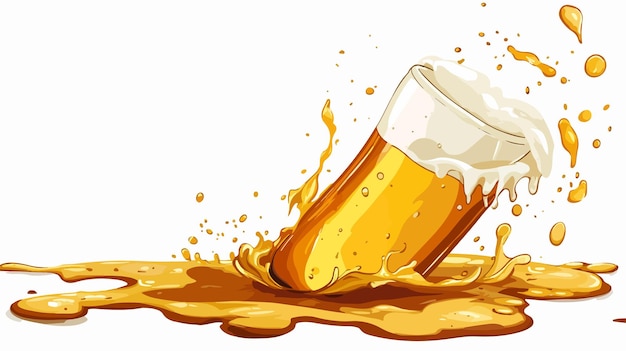 spilled beer cliparts