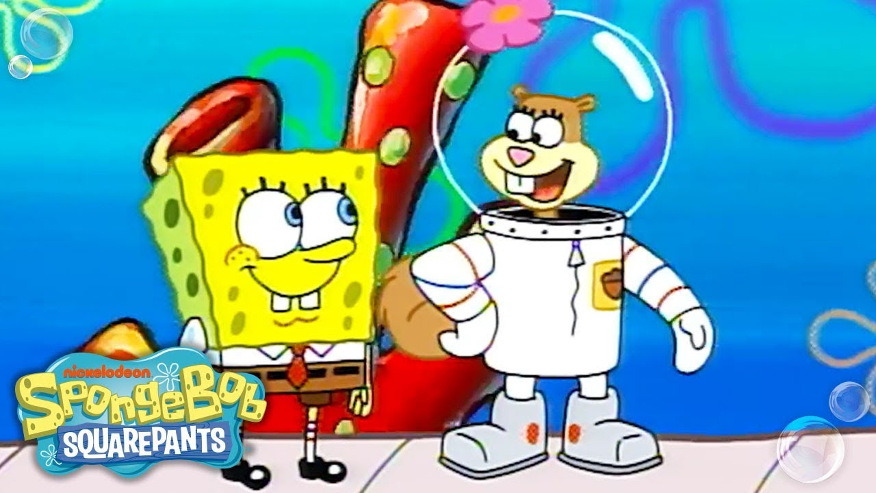 spongebob squarepants and sandy cheeks