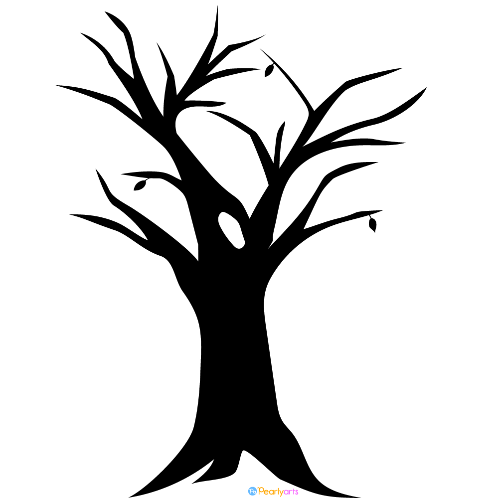 Dead Tree Silhouette Clipart | FREE DOWN LOAD | Pearly Arts