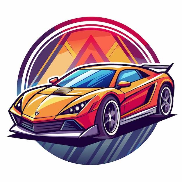 sports car graphic