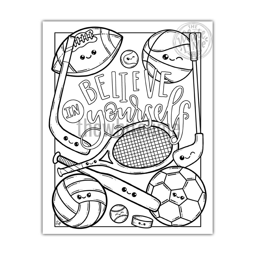 sports coloring pages printable