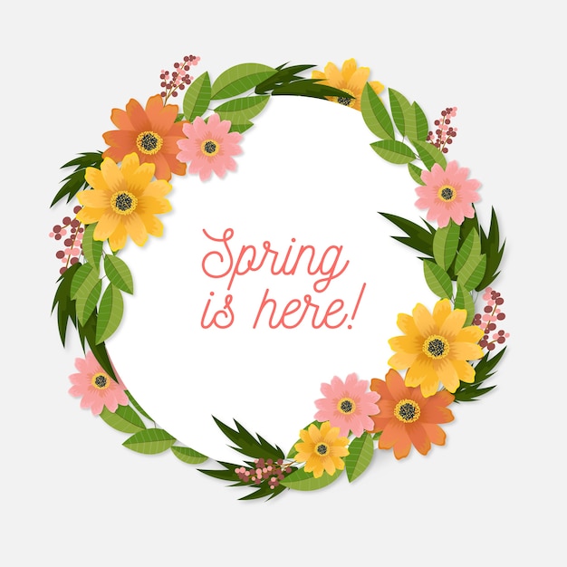 spring wreath cliparts