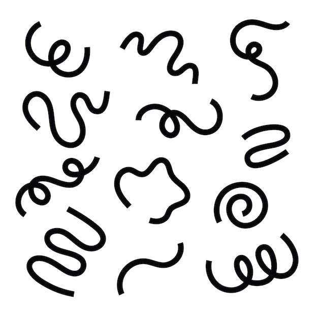 squiggly cliparts