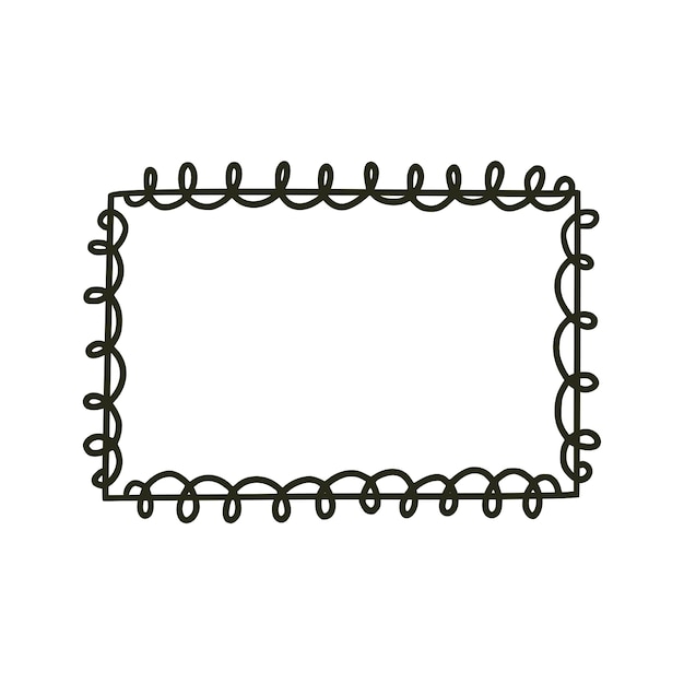 Squiggly Border Clipart PSD, High Quality Free PSD Templates for ...