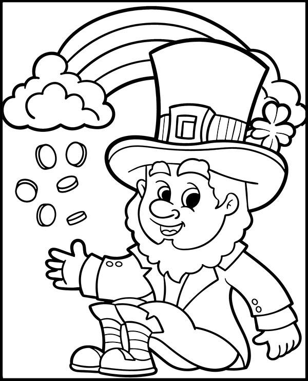 st patricks day pictures to color