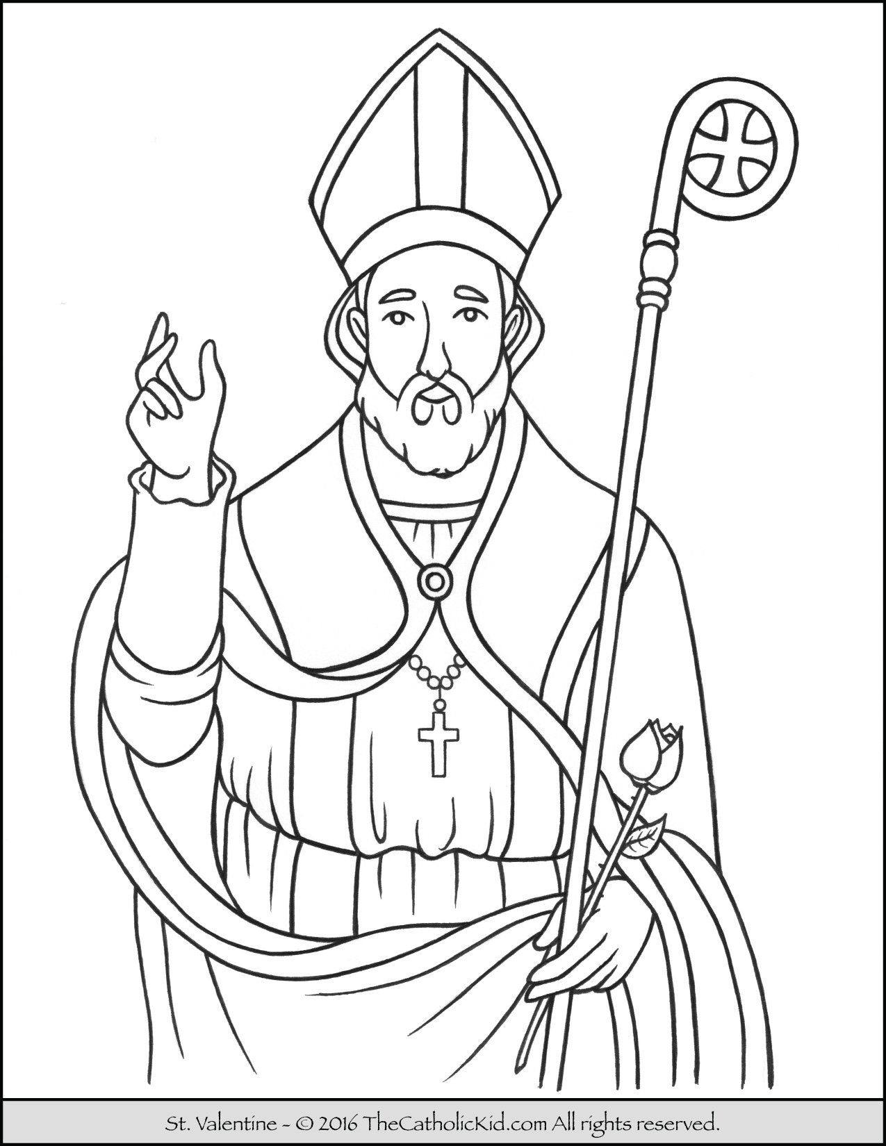 st valentine coloring pages