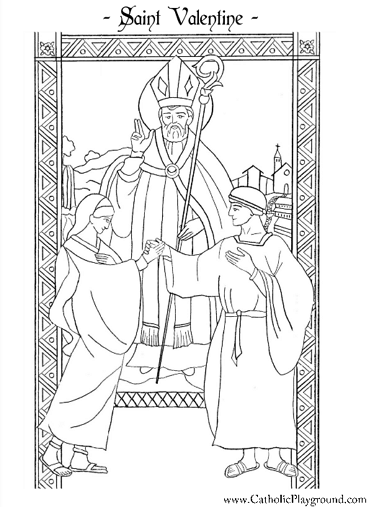 st valentine coloring pages