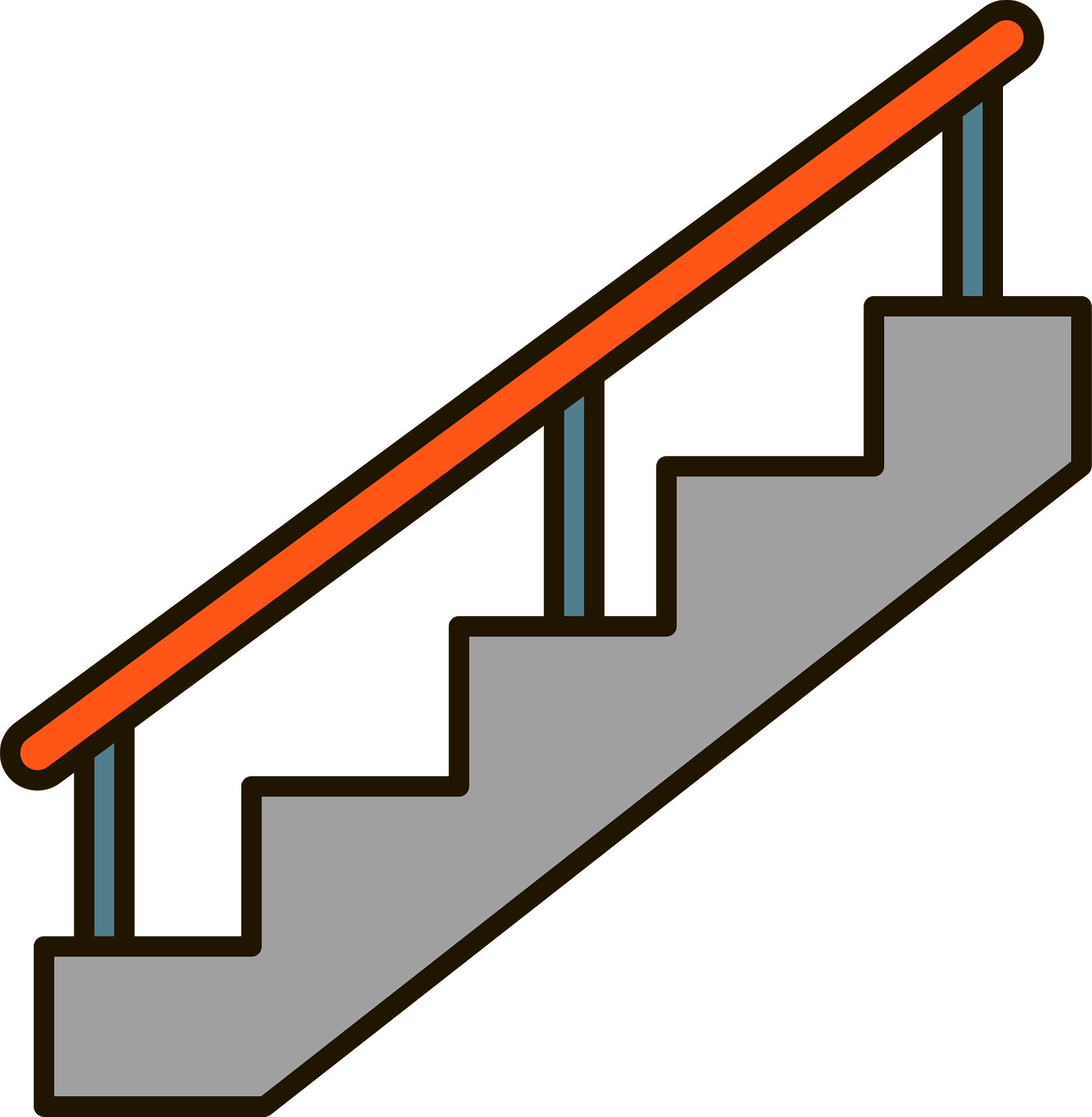 Staircases - Free vector clipart images on clipart library.com