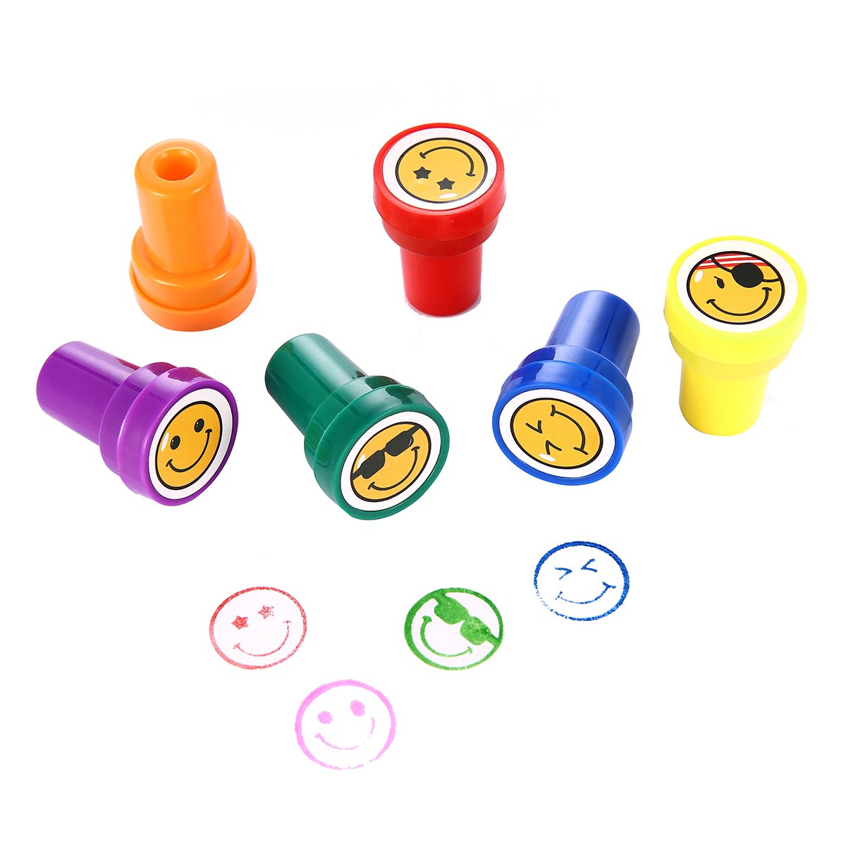 Amazon.com: Plastic Stamps for Kids, LUCKYBIRD Self Inking Goofy ...