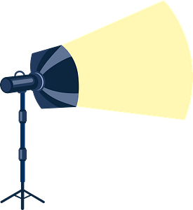 standing spotlight cliparts