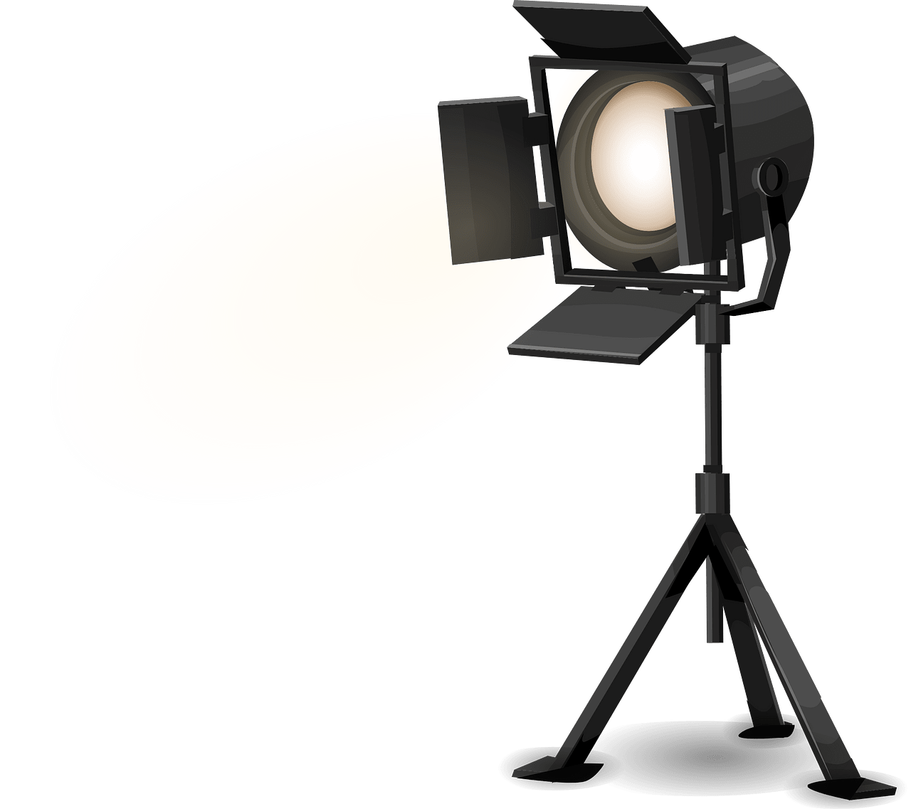 standing spotlight cliparts