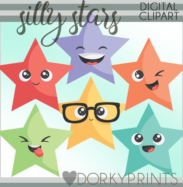 Silly Stars Back to School Clipart – Dorky Doodles