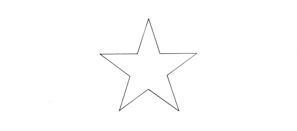 How to draw a 5 point star with a compass - Mandala Meadow