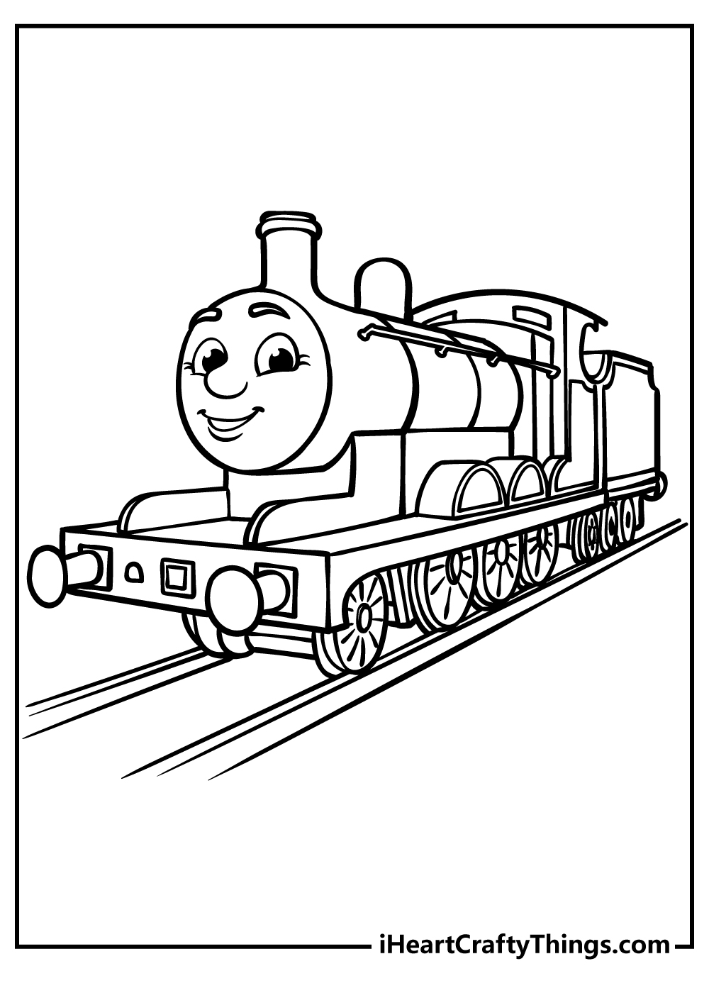 steam engine james coloring pages