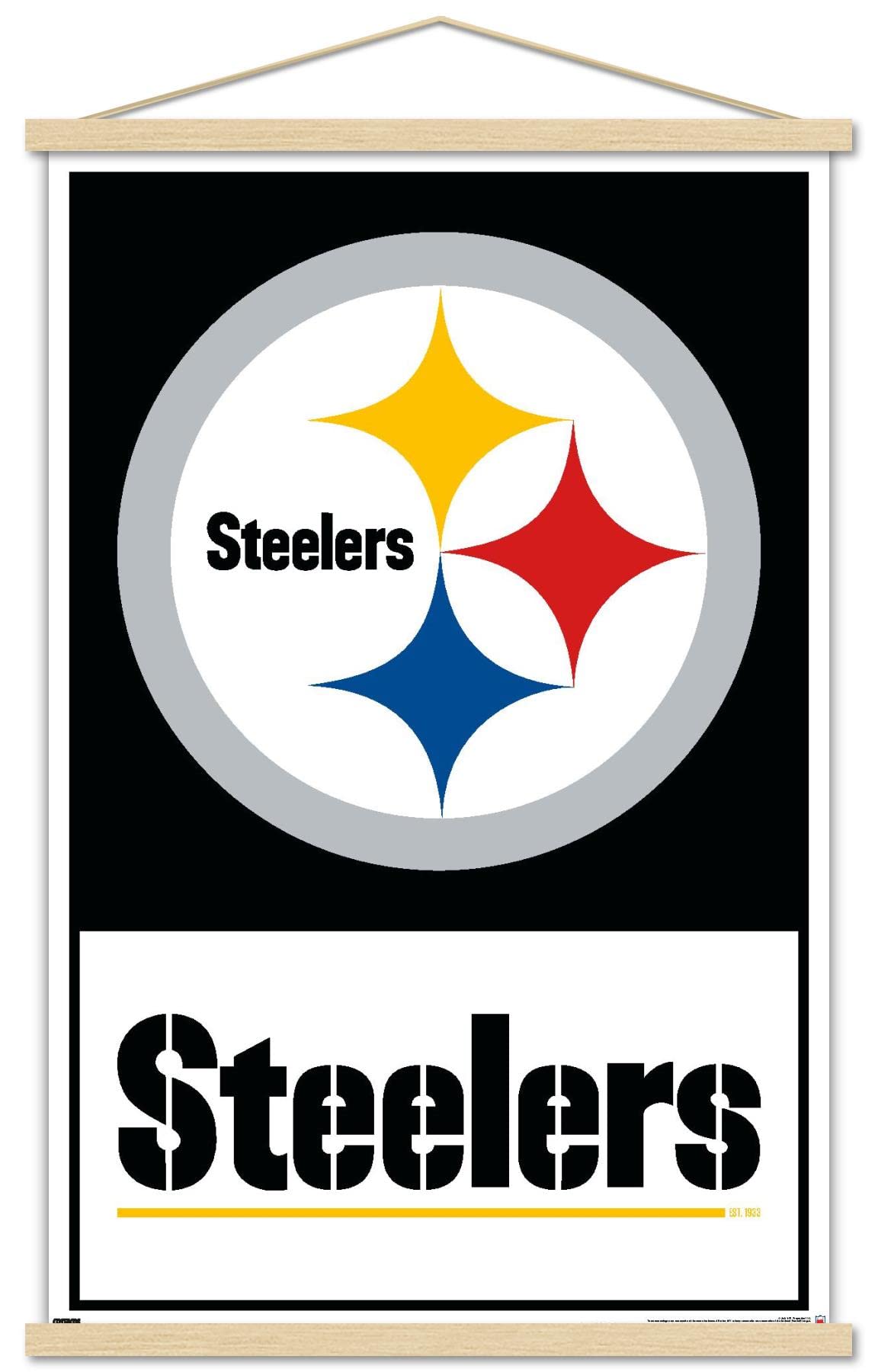 Amazon.com: Trends International NFL Pittsburgh Steelers - Logo 21 ...