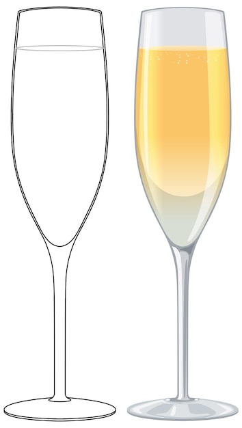 stemless wine glass clipart