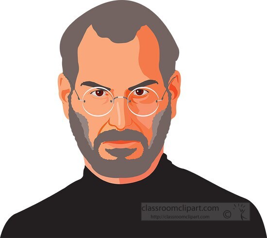 People Clipart-steve jobs founder apple clipart
