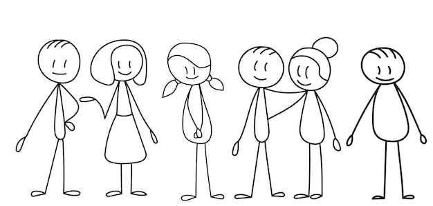 stick pictures of people