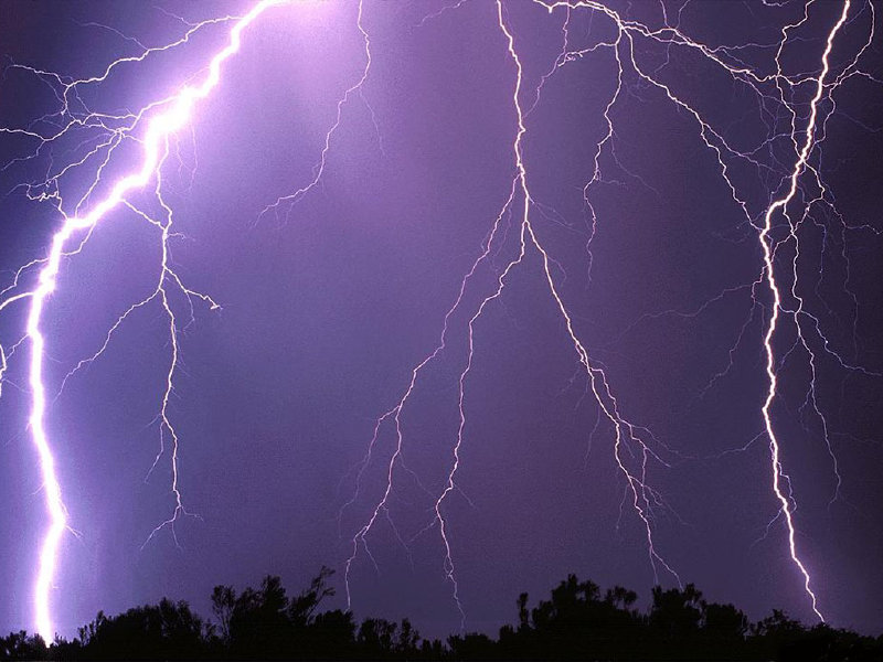 Surreal peacefulness of a stormy night
