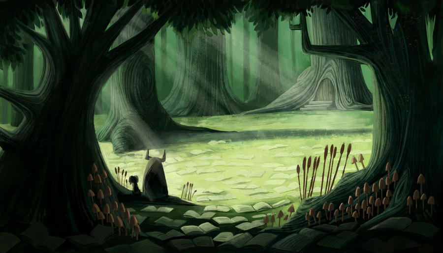 storybook forest cliparts