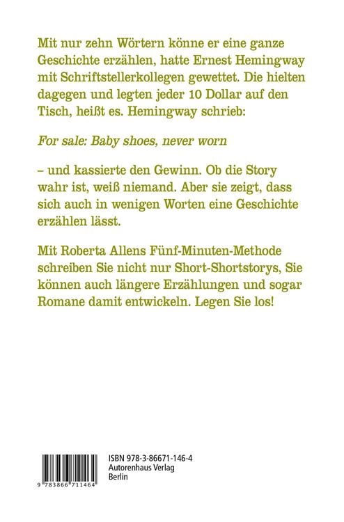 Short Short-Storys schreiben - Kürzestgeschichten schreiben