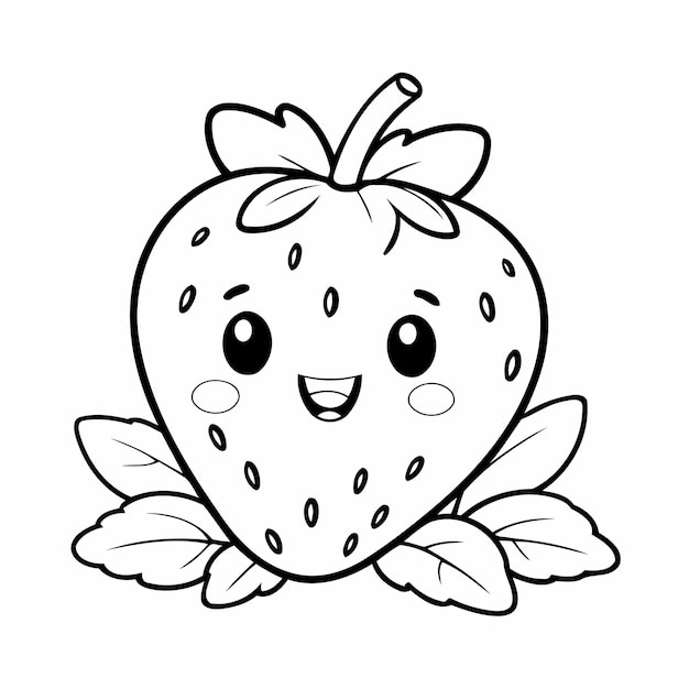 strawberry coloring pictures