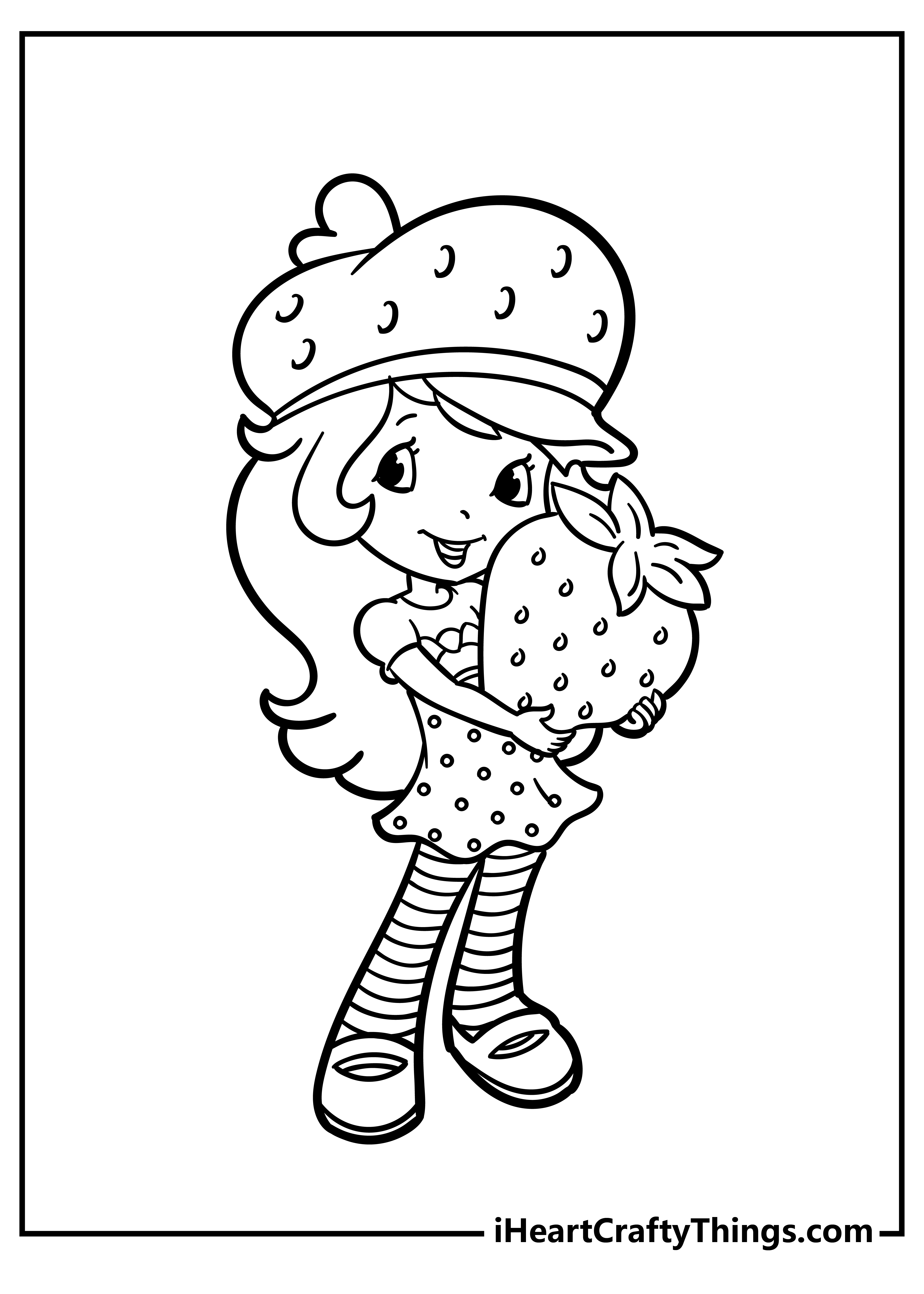30 Strawberry Shortcake Coloring Pages (100% Free Printables)