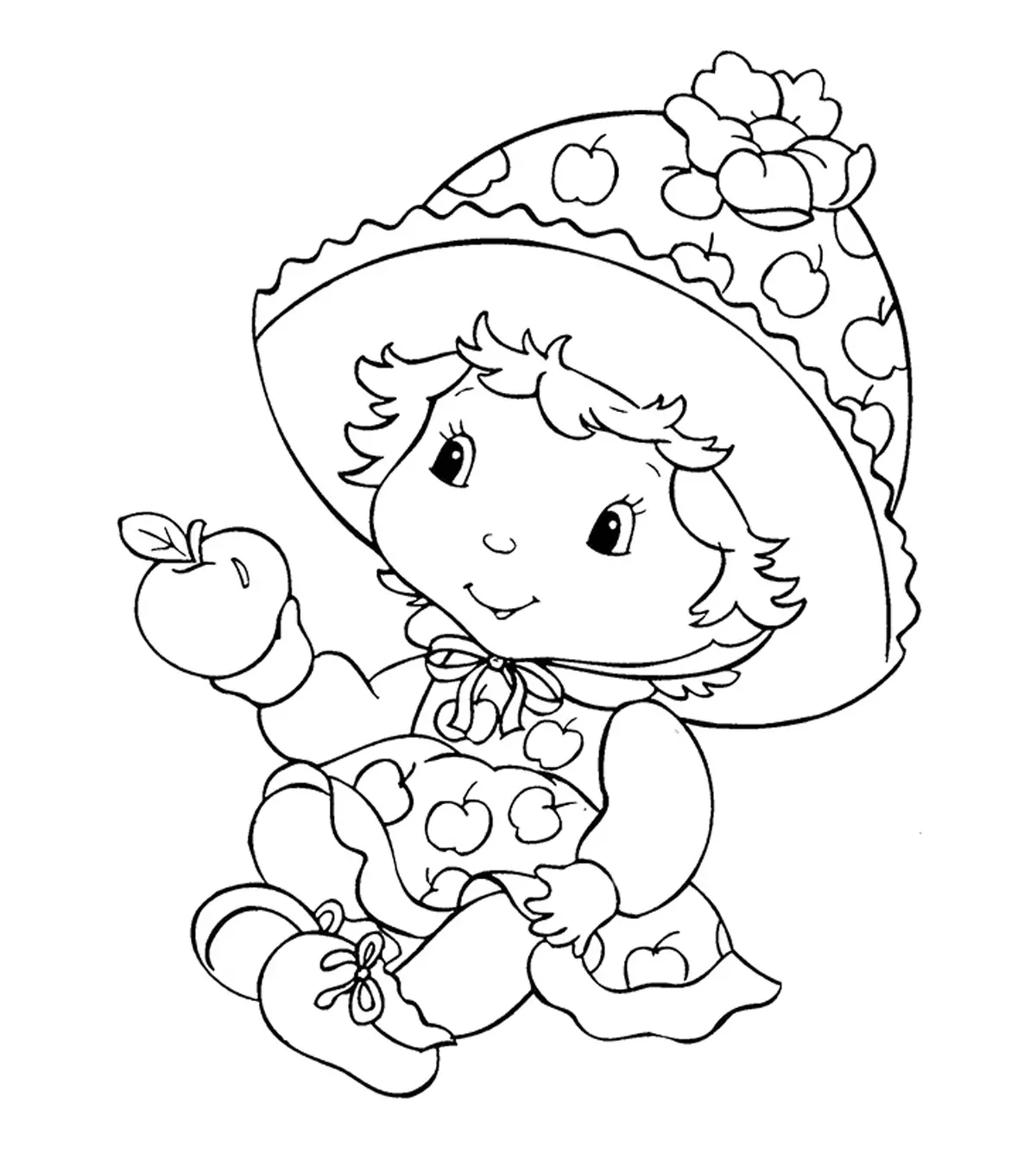 strawberry shortcake coloring sheets