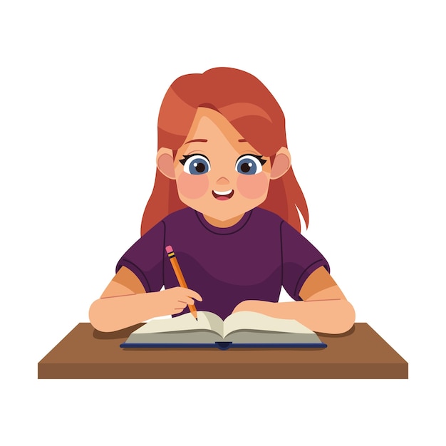 student writing clipart