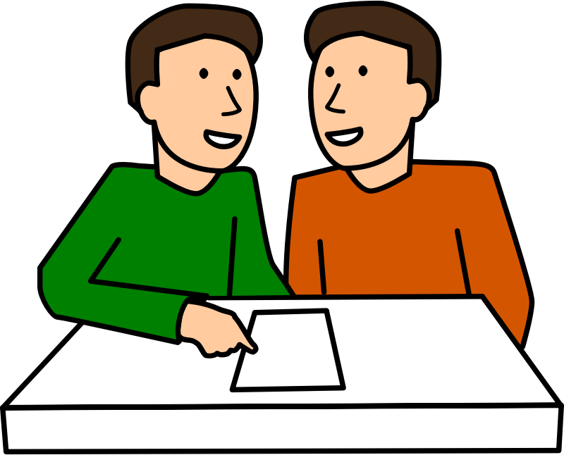 students working together clipart