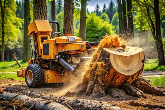 stump grinding cliparts