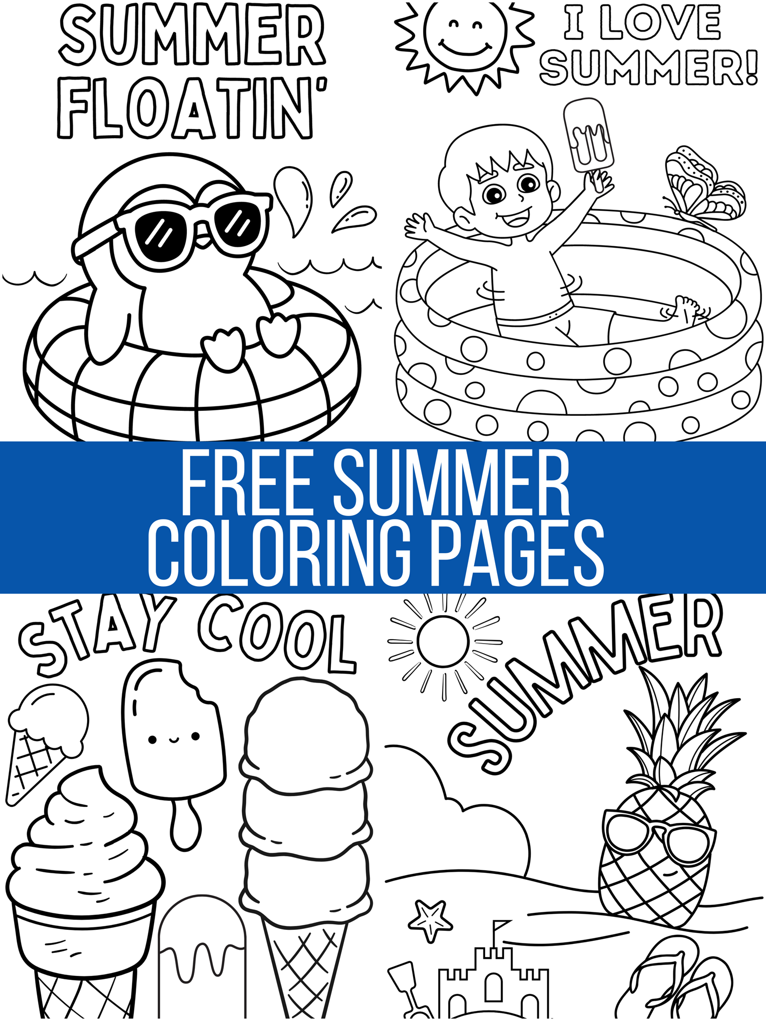 summer coloring pictures