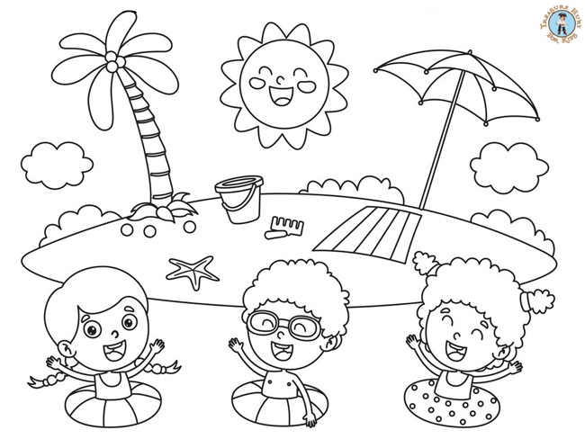 summer coloring pictures