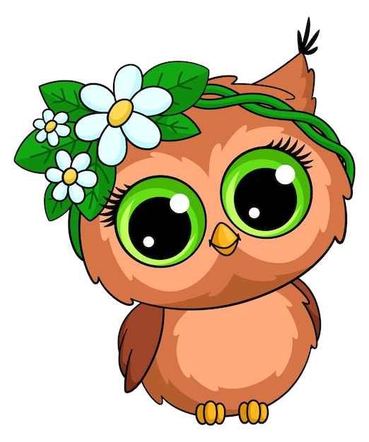 summer owl cliparts