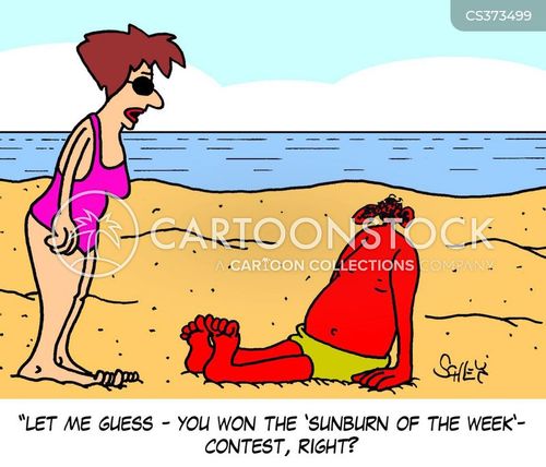 Sunburned Cartoons and Comics - funny pictures from CartoonStock