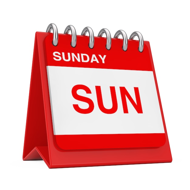 sunday calendar cliparts