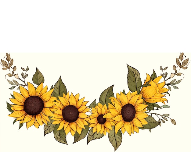 sunflowers cliparts