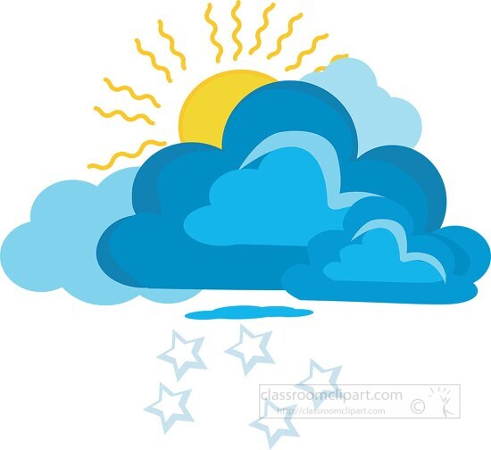 sunshine cloud cliparts