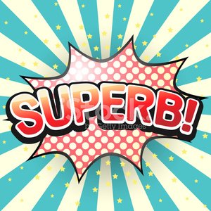 Superb, Comic Speech Bubble. Vector Illustration. Stock Clipart ...