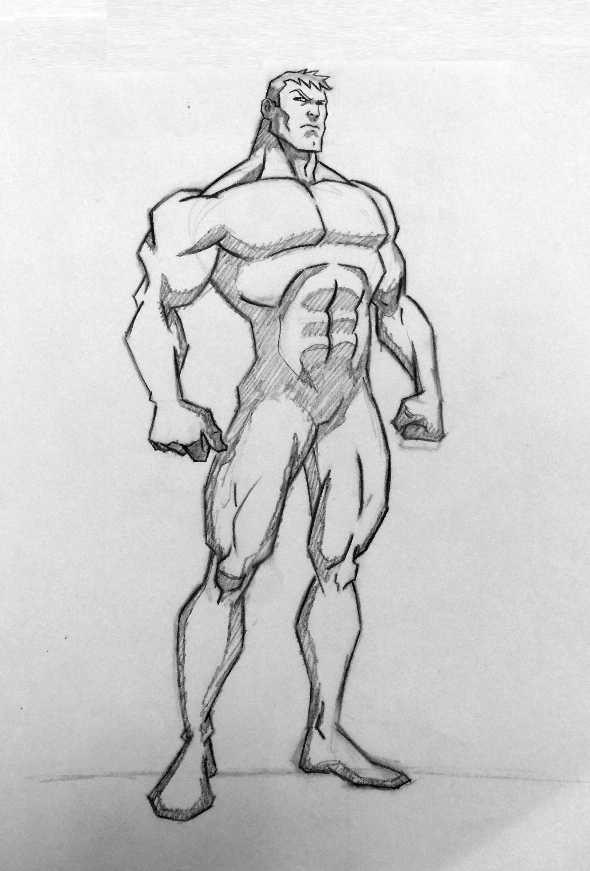 Superhero body template