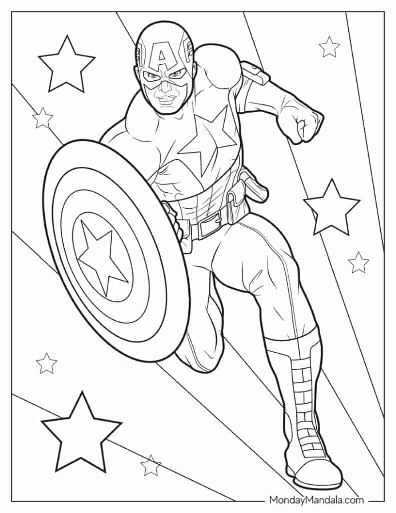 800 Superhero Coloring Pages (Free PDF Printables)