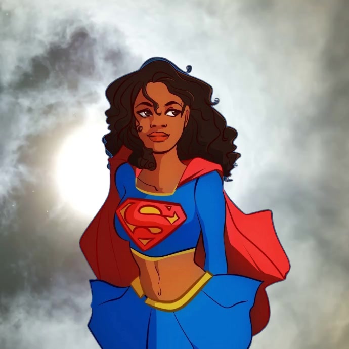Cartoon Superwoman