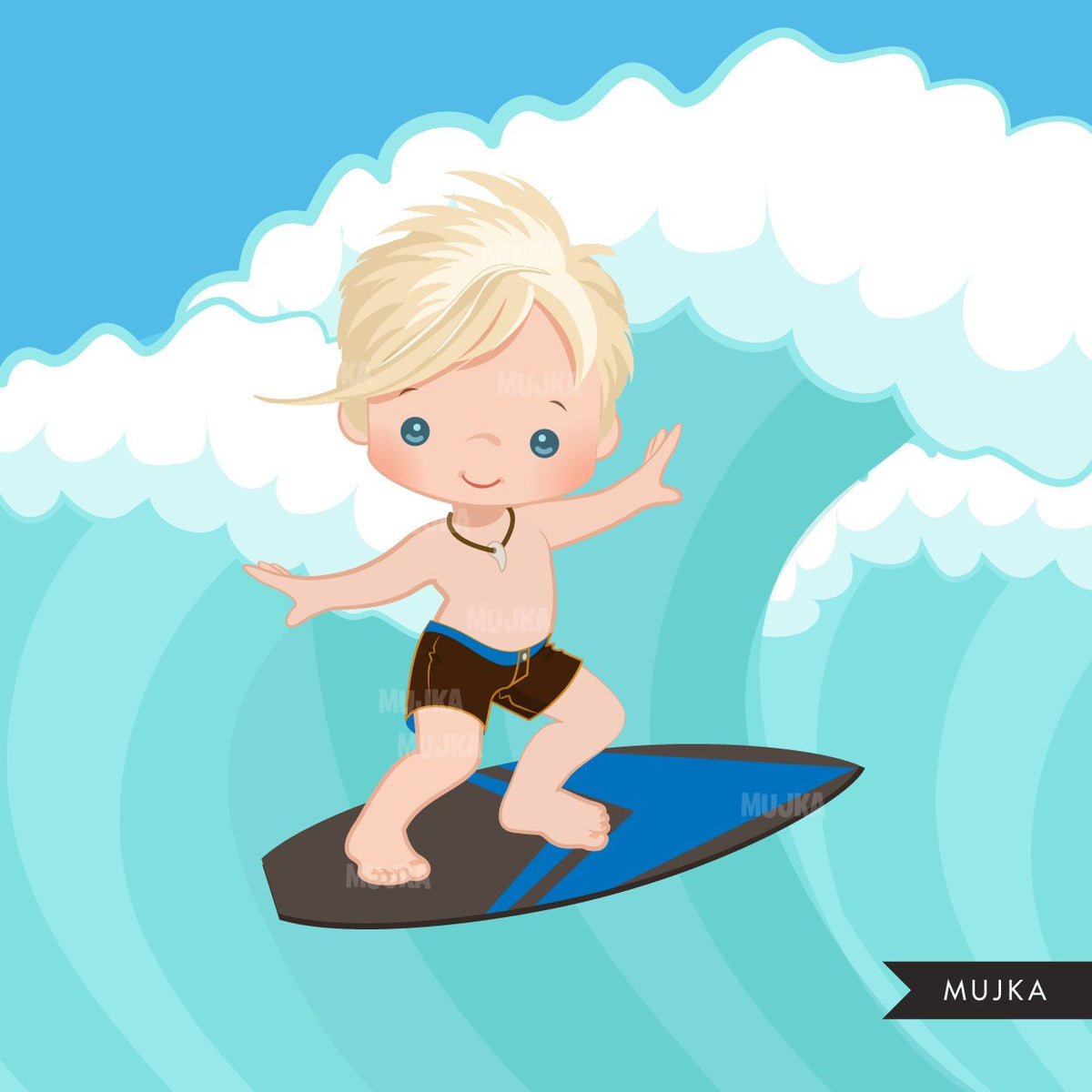Surfer Boys clipart summer – MUJKA CLIPARTS