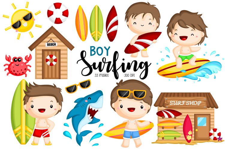 surfer cliparts