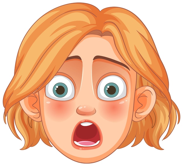 surprised face cartoon