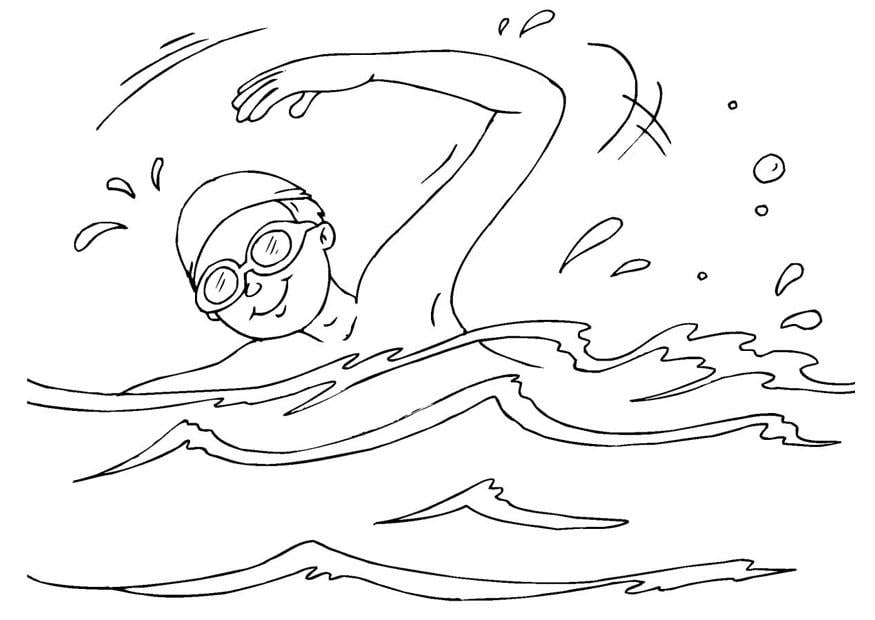 swim coloring pages