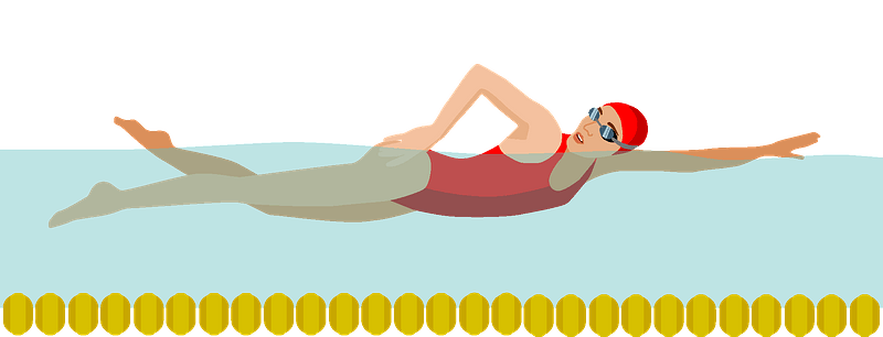 swimming people cliparts