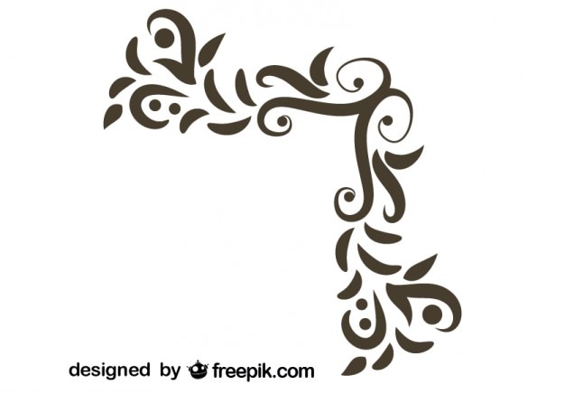 swirl corner cliparts