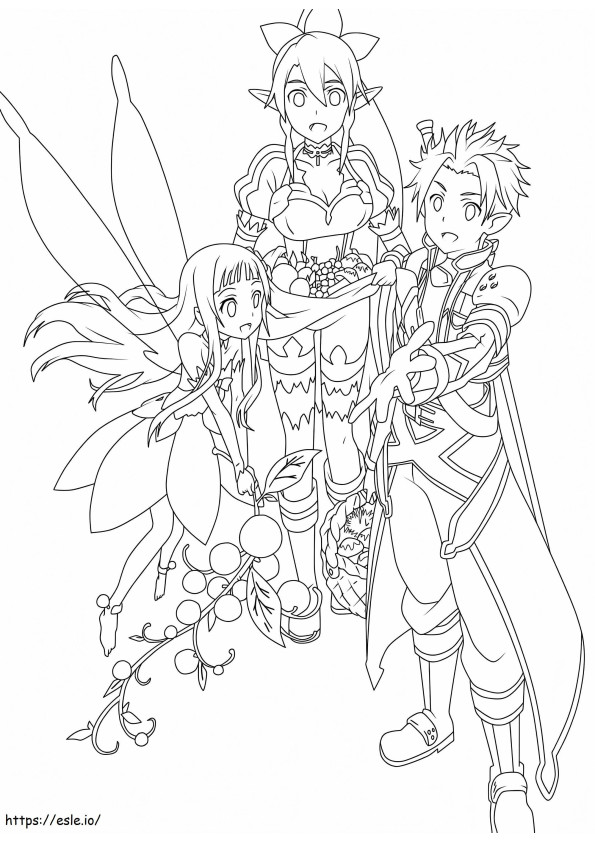 sword art online coloring pages